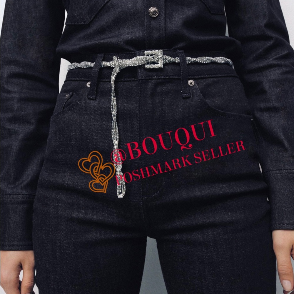 BLOGGERS FAV ZARA RHINESTONE JEWEL TWISTED LOOP BELT
